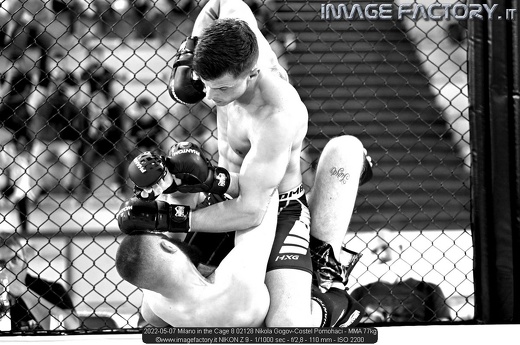 2022-05-07 Milano in the Cage 8 02128 Nikola Gogov-Costel Pomohaci - MMA 77kg